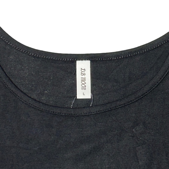 DB Moon Black Basic T-Shirt Dress - Picture 4 of 5
